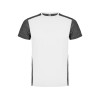Спортивная футболка Zolder мужская, белый/черный меланж