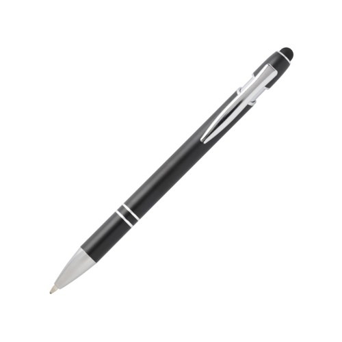 Kish шариковая ручка с серебристой отделкой - сплошной черный (черные чернила)