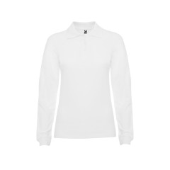 Рубашка поло Estrella женская с длинным рукавом, белый