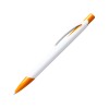 Ручка пластиковая шариковая CITIX, белый/апельсин