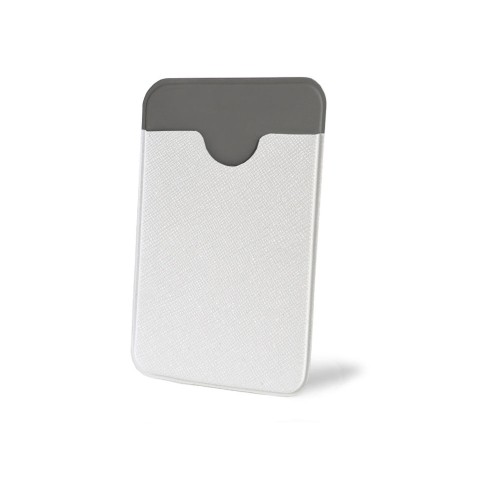 Чехол-картхолдер Favor на клеевой основе на телефон для пластиковых карт и и карт доступа, белый