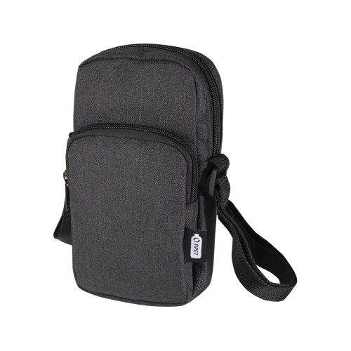 Сумка для телефона Ross из переработанного материала, древесный уголь