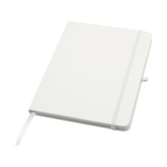 Teak блокнот А5 из переработан. материала в твердой обложке с линован. страницами - Белый