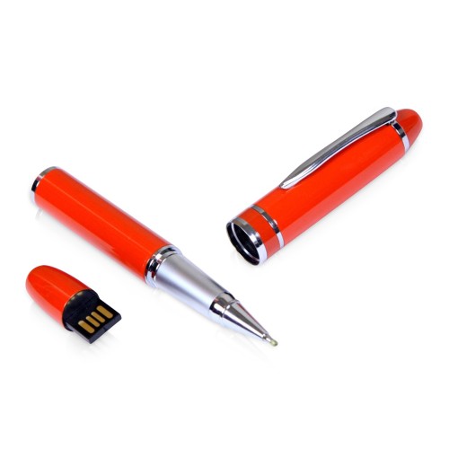 USB-флешка в виде ручки с мини чипом USB 2.0, оранжевый
