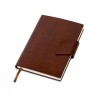 Бизнес блокнот А5 Monoi с клапаном, твердая обложка, 128 листов, коричневый Бизнес блокнот А5 Monoi с клапаном, твердая обложка, 128 листов, коричневый