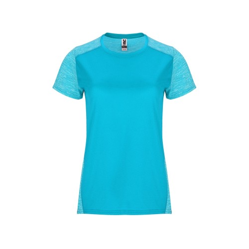 Спортивная футболка Zolder женская, бирюзовый/меланжевый бирюзовый