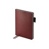 Ежедневник А5 датированный Boston 2026, бордовый с серым обрезом