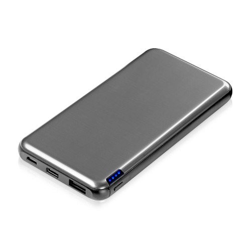 Внешний аккумулятор Forge v.2, металл, 10000mah, серый