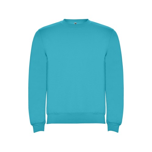 Свитшот с начесом Clasica унисекс, бирюзовый