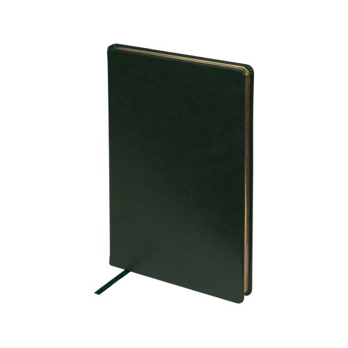 Ежедневник недатированный А5 Megapolis Nebraska, зеленый с золотым обрезом