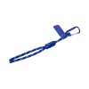 Брелок-веревочка на карабине, синий Брелок-веревочка на карабине, синий