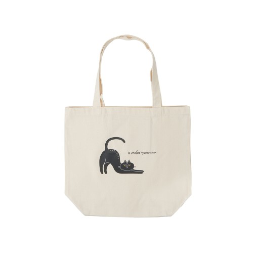 Сумка с широким дном и боками, натуральный (термотрансфер)