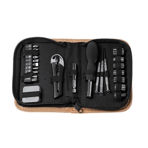 Набор инструментов Декер, 25 аксессуаров, бежевый