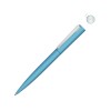 Металлическая шариковая ручка soft touch Brush gum, голубой Металлическая шариковая ручка soft touch Brush gum, голубой