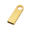 USB 2.0-флешка на 8 Гб с мини чипом и круглым отверстием, золотистыйй