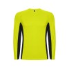 Футболка Shanghai  мужская с длинным рукавом, неоновый желтый/черный