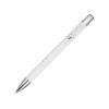 Шариковая ручка Moneta из переработанного алюминия - Белый Шариковая ручка Moneta из переработанного алюминия - Белый