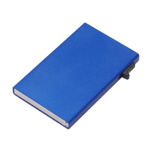 Картхолдер Florence с RFID- защитой из алюминия, синий