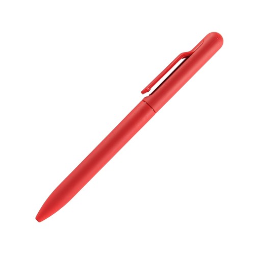 Ручка пластиковая шариковая FAMILY SOFIA, soft touch (Красный)