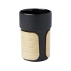 Fika стакан 340 мл с бамбуковым чехлом - сплошной черный Fika стакан 340 мл с бамбуковым чехлом - сплошной черный