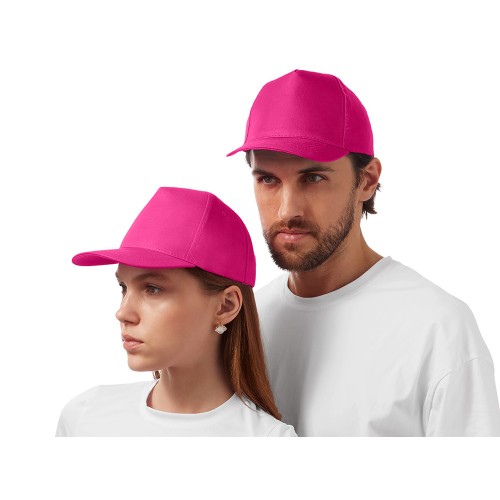 Бейсболка Poly 5-ти панельная 120гр, фуксия
