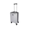 Rover Pro 20-дюймовый чемодан на колесах из материалов, переработанных согласно стандарту GRS, объемом 40 л - Серебряный Rover Pro 20-дюймовый чемодан на колесах из материалов, переработанных согласно стандарту GRS, объемом 40 л - Серебряный