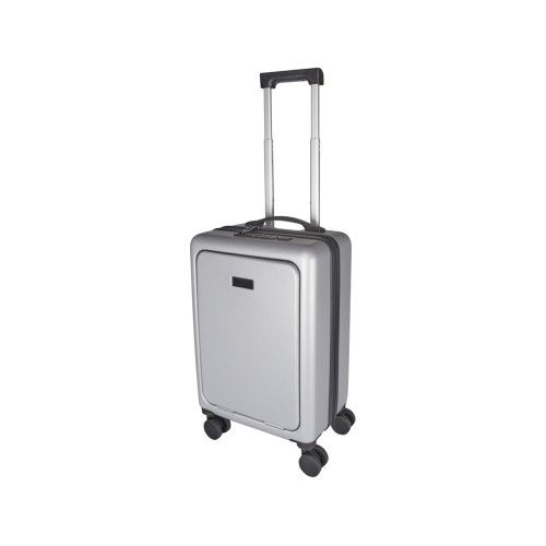 Rover Pro 20-дюймовый чемодан на колесах из материалов, переработанных согласно стандарту GRS, объемом 40 л - Серебряный