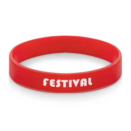 Силиконовый браслет Forest 202*12 мм, красный