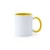 Кружка керамическая MANGO под сублимацию, 350 мл, белый/желтый