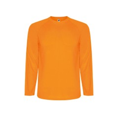 Футболка Montecarlo  мужская с длинным рукавом, неоновый оранжевый