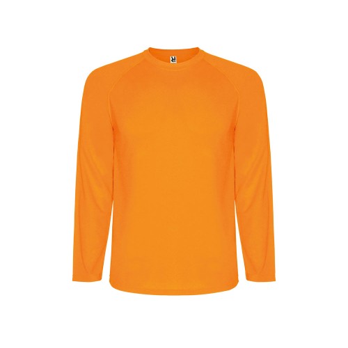 Футболка Montecarlo  мужская с длинным рукавом, неоновый оранжевый