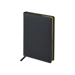Ежедневник недатированный А5 Amazonia, черный с золотым обрезом