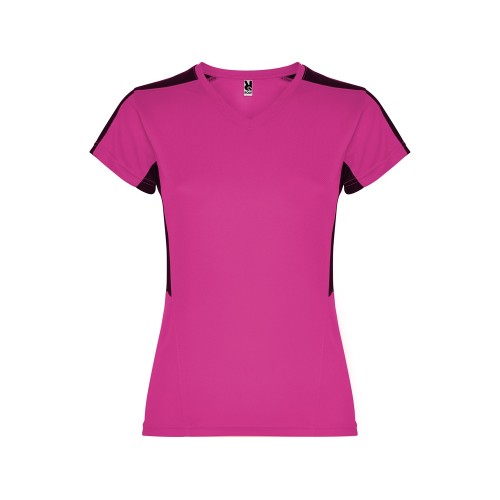Футболка Suzuka женская, яркая фуксия /черный