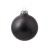 Стеклянный елочный шар Christmas bauble, черный металлик, с серебристым колпачком в черной коробке