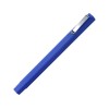 Ручка шариковая пластиковая Quadro Soft, квадратный корпус с покрытием софт-тач, синий