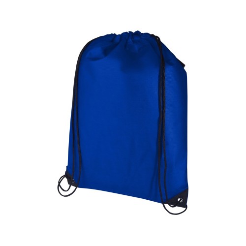 Рюкзак-мешок  на шнурке Evergreen из переработанного нетканого материала, ярко-синий