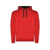 Толстовка с капюшоном Urban мужская, красный/черный