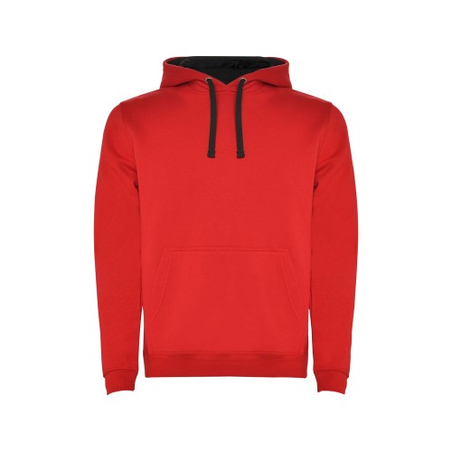 Толстовка с капюшоном Urban мужская, красный/черный