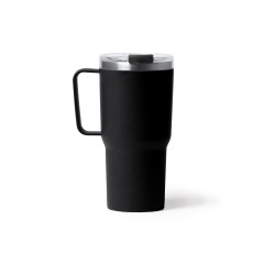 Термокружка KENCHER с двойными стенками из нержавеющей стали 304 и полипропилена, черный
