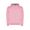 Толстовка с капюшоном Urban детская, светло-розовый/серый меланж
