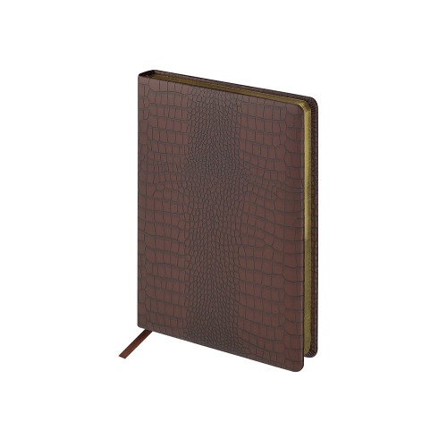 Ежедневник недатированный А5 Amazonia, коричневый с золотым обрезом