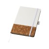 Блокнот Evora формата A5 из пробки и термополиуретана, белый Блокнот Evora формата A5 из пробки и термополиуретана, белый
