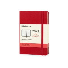 Ежедневник Moleskine Classic (2022), Pocket (9х14), красный, твердая обложка