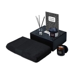 Подарочный набор Re:y. Care с полотенцем, солью для ванны и диффузором