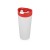 Термокружка Brite 500мл, белый/красный
