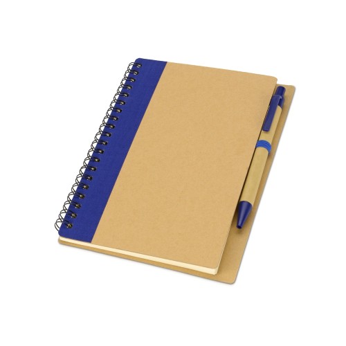 Блокнот Helly с ручкой, синий (Р)