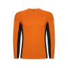 Футболка Shanghai  мужская с длинным рукавом, неоновый оранжевый/черный