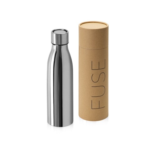 Вакуумная герметичная термобутылка Fuse с 360 крышкой, тубус, серебристый, 500 мл