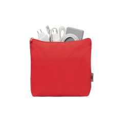 Органайзер для электроники и проводов Amalia из полиэстера 300D с подкладкой, красный