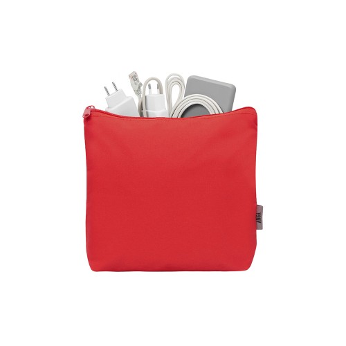 Органайзер для электроники и проводов Amalia из полиэстера 300D с подкладкой, красный